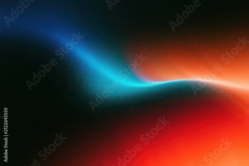 Abstract blurred background with smooth gradient transition from vibrant blue to orange