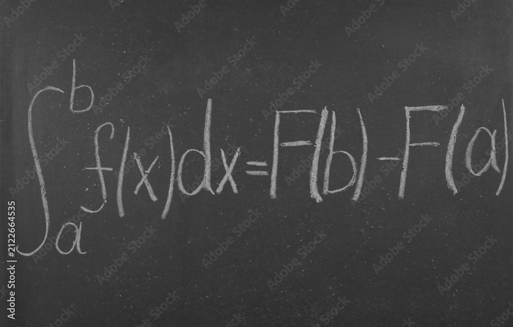 Fototapeta premium Math formula on black