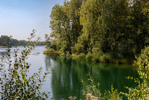 Lake Surrounded by Green Trees and Vegetation, Germany, Bavaria, Augsburg Kuhsee, 2 August 2026