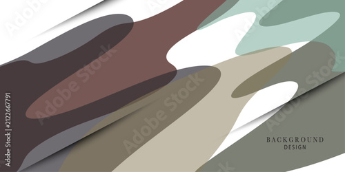 Neutral Earth Tone Abstract Background with Organic Camouflage Style Shapes