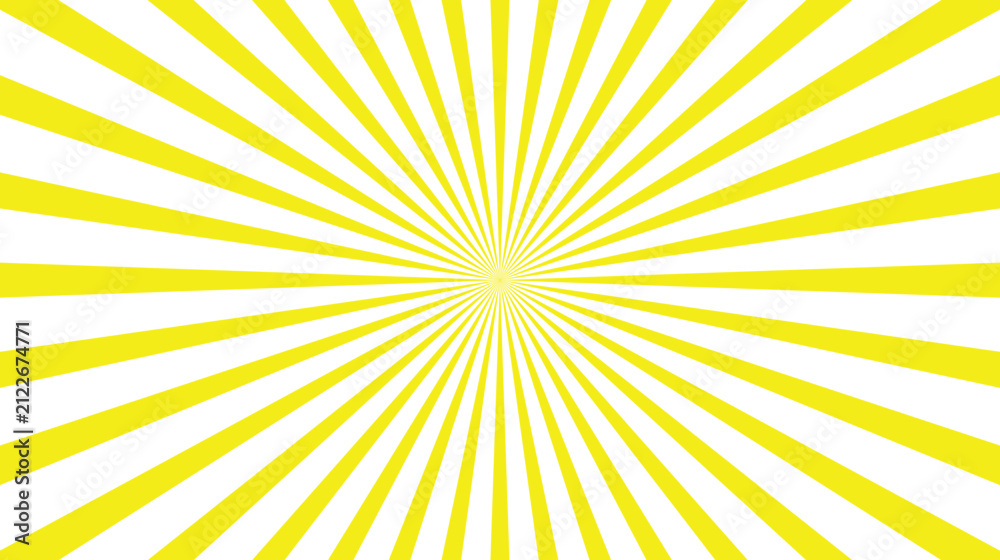 Fototapeta premium Abstract Radial Sunburst Background – Colorful Geometric Burst Rays Vector PatternFilm & Video