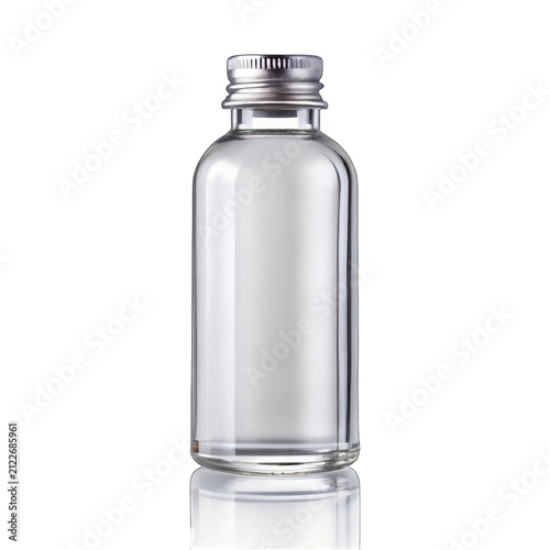 empty bottle isolated on white