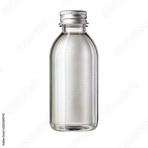empty bottle isolated on white