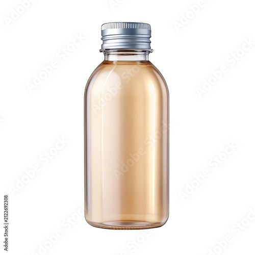 empty bottle isolated on white