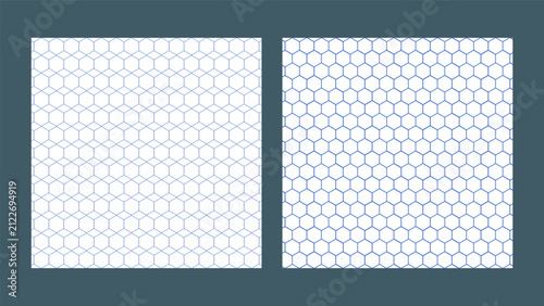 Seamless Hexagonal Honeycomb Grid Vector Background