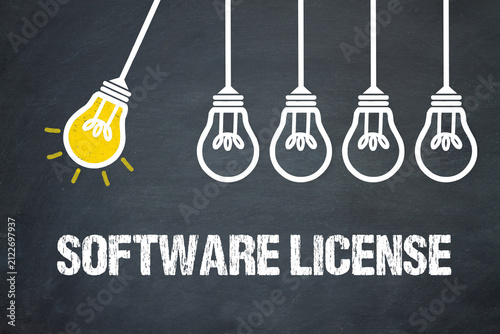 Bild auf Leinwand Software License