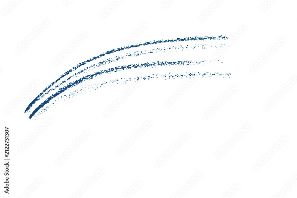 Obraz premium blue pencil strokes isolated on transparent background 
