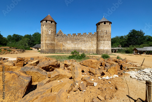 Obraz na płótnie Château de Guédelon Medieval Construction Site