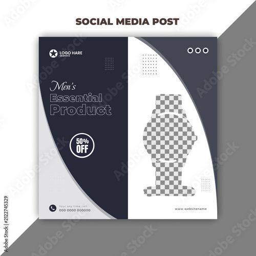 Luxury Wrist Watch Sale Social Media Post Template