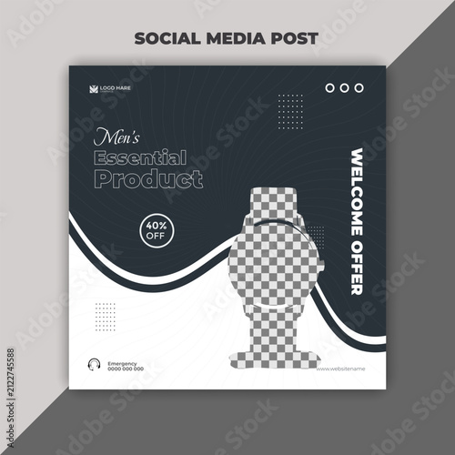 Luxury Wrist Watch Sale Social Media Post Template