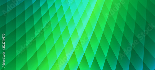 Quadro su tela Green Shape Diamond Gradient Geometric Wallpaper Background creates a vibrant visual