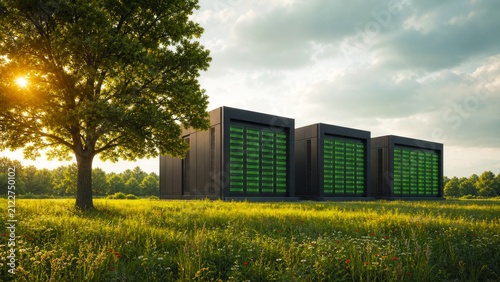 Modular edge data center units in a green field
