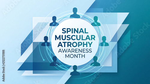 SPINAL MUSCULAR ATROPHY AWARENESS MONTH support community vector art
