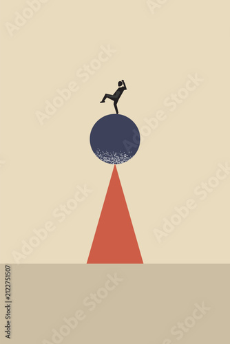 Obraz na płótnie Business and work life balance vector concept