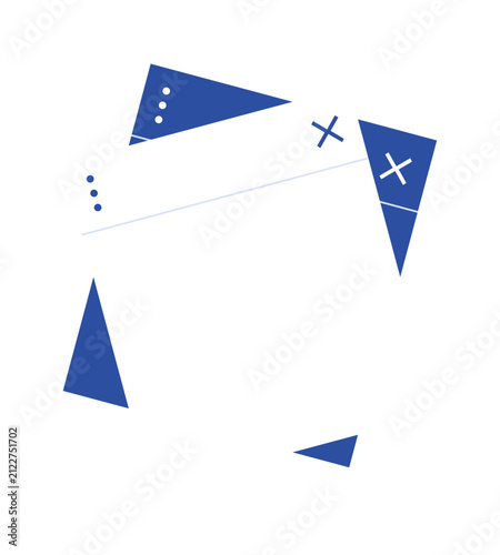 Checklist paper note element 25, vector flat graphic illustration for planner and to do list design