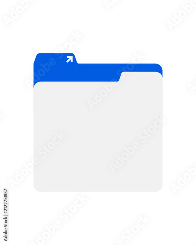 Folder tab window element 13, vector flat graphic illustration for ui and interface design