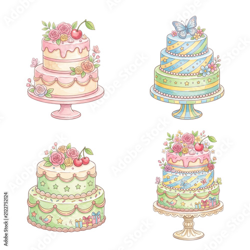 wedding cake set