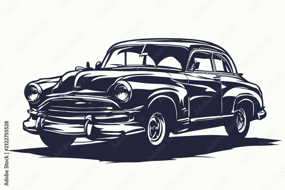 Naklejka premium Luxury Classic Automobile Logo Vector Illustration
