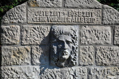 Cuadro en lienzo Brunnen bei Heppenheim