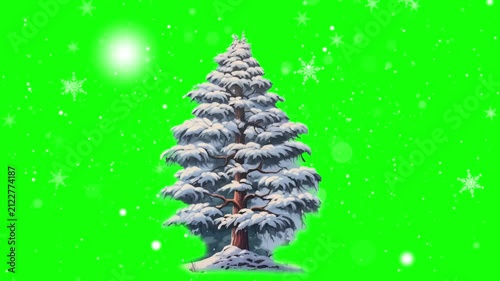christmas tree and decorations