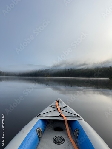 Canadian summer landscape in north of Quebec