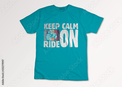  Keep calm ride on t-shirt
