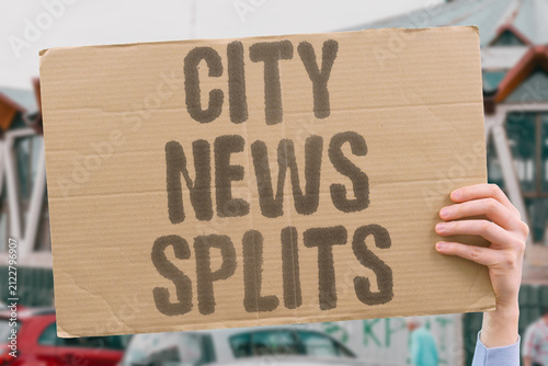 Fotografía "City News Splits" Describe media fragmentation along urban lines