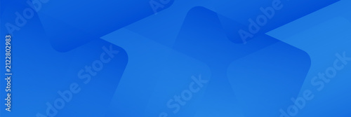 Abstract banner design with blue geometric background. Blue banner background. Vector abstract graphic design banner pattern background template.