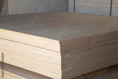 Plywood for construction.Finishing material. Building material.