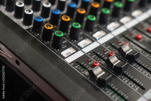 Professional Audio Mixer with Multiple Controls