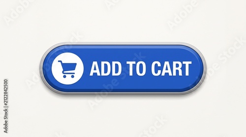 Blue Buy Now Button with Shopping Cart Icon