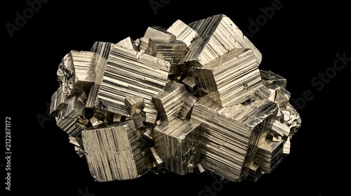 Golden cubic pyrite crystals interlocking in raw harmony, a compelling metaphor for geometric perfection and the deceptive nature of superficial wealth.