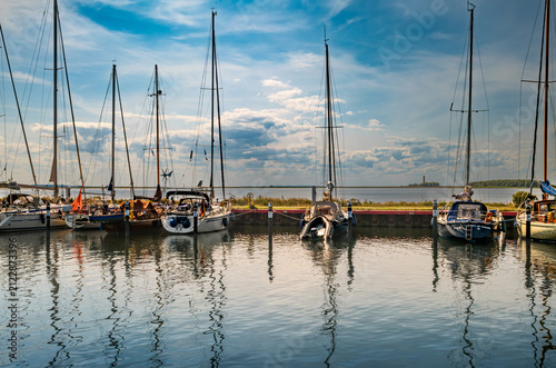 Der Hafen von Orth auf Fehmarn 