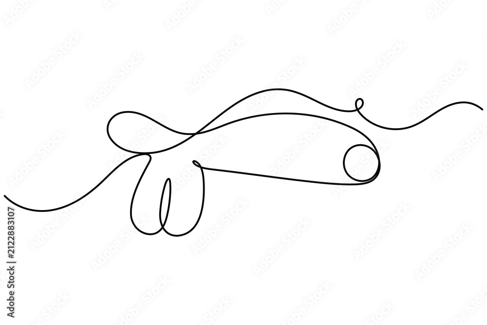 Fototapeta premium Male reproductive system and penis icon continuous one line drawing on white background minimalist man sexual gland symbol outline vector illustration