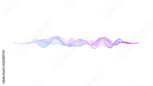 Glowing Neon Sound Waves, Audio Waves, Noise Frequency, Artificial Intelligence Ai Voice Waveform. Music Track and Voice Recording, Audio Spectrum. Sound Background Loop
