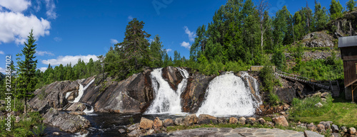 Foto Egderudfossen, Hjartdal, Telemark, Norway