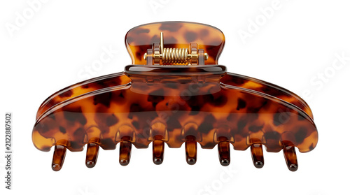 Stylish tortoise shell pattern hair claw clip for women