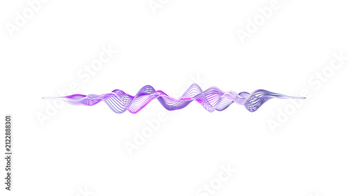 Glowing Neon Sound Waves, Audio Waves, Noise Frequency, Artificial Intelligence Ai Voice Waveform. Music Track and Voice Recording, Audio Spectrum. Sound Background Loop