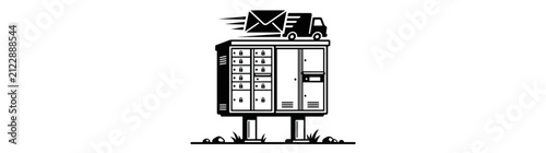 World Post Day Illustration on 09 October 2026 Featuring Mailboxes and Fast Delivery Truck Icon