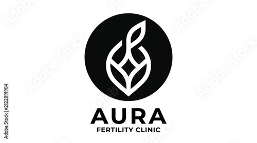 Aura Fertility Clinic Logo Design.