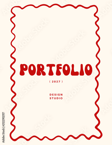 Minimalist Portfolio Cover Design 2027