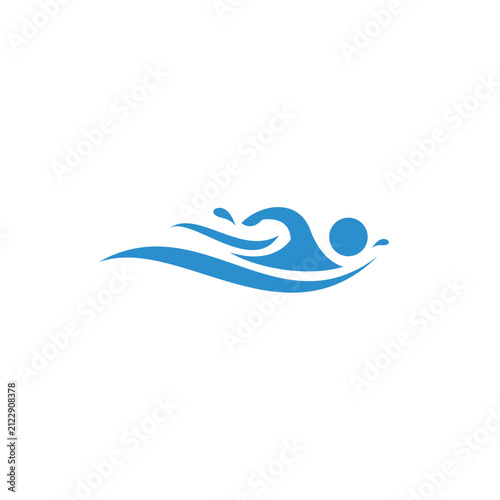 people swimming logo vector. swimming icon design
