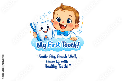 Cute Baby Tooth Illustration