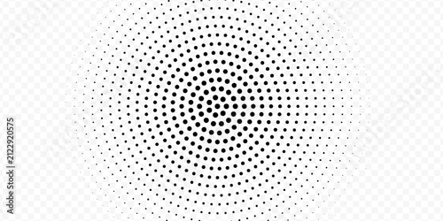 Abstract black halftone dot background with gradient fade  featuring modern dotted corner patterns. Eps 10