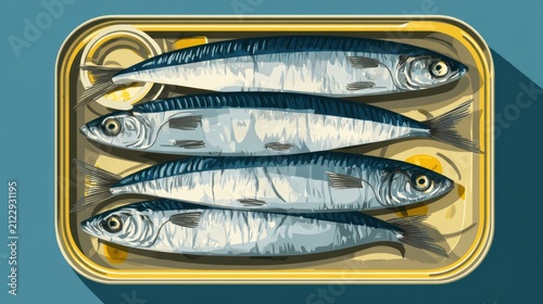 Canned Sardines in a Golden Tin An Exceptional Culinary Delight for Seafood Lovers and Food Enthusiasts