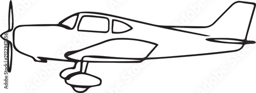Foto a vintage airplane side view