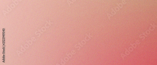 Konstfotografi Warm peachy pink to vibrant orange red gradient background with textured grain e