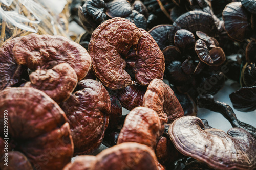 Dried roselle hibiscus flower at Luang Prabang market, Laos