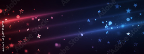 Red and Blue Abstract Light Streak Background