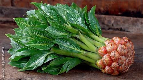 Unique Visayan plant with green leaves and bulbous fruit in natural setting